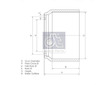 Brzdový bubon DT Spare Parts 5.21200