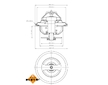 Termostat chladenia NRF 725101