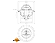 Termostat chladenia NRF 725117