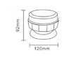 Majak magneticky 12/24V LED oranzovy