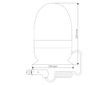 Majak magneticky 12/24V LED oranzovy