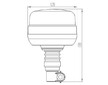 Majak na trn 12/24V LED zableskovy