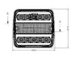 Svetlo koncove LED 3 dielne 12/24V L+P