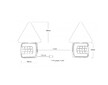 Svetlo koncove LED 3 dielne sada 12-24V na magnet