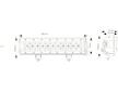 Svetlo pracovne LED 12/24V 5040 Lm 305x78x73