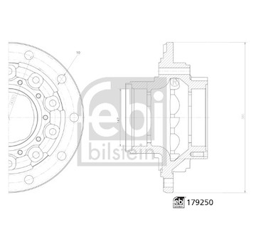 Náboj kolesa FEBI BILSTEIN 179250