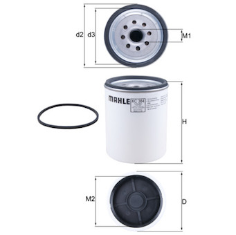 Palivový filter MAHLE KC 384D
