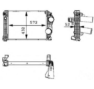 Chladic vzduchovy INTERCOOLER MB ATEGO