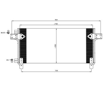 Kondenzátor klimatizácie NRF NRF35620