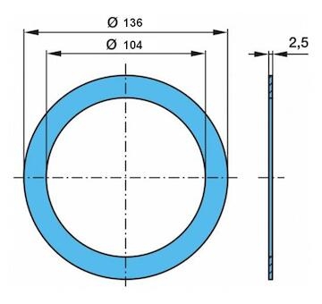 Kruzok tesniaci nylon BPW