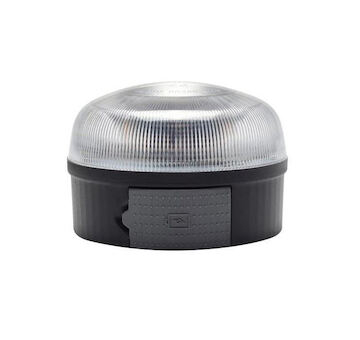 Majak magneticky bateriovy LED oranzovy + biely