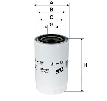 Olejový filter WIX FILTERS 92095E
