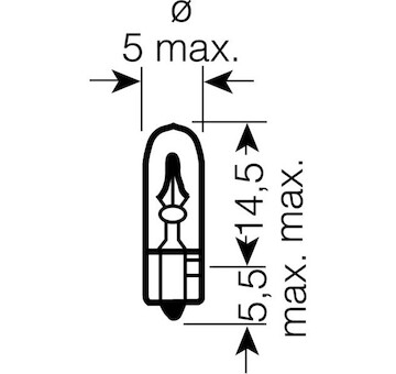 Ziarovka 24V 3W W2,1x9,5d W3W