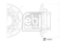 Náboj kolesa FEBI BILSTEIN 179250