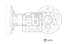 Náboj kolesa FEBI BILSTEIN 180696