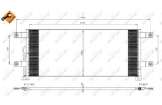 Kondenzátor klimatizácie NRF 350074