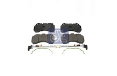 Sada brzdových platničiek kotúčovej brzdy DT Spare Parts 6.95109