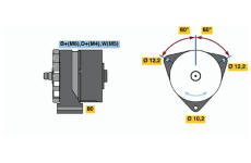 Alternátor BOSCH 0 986 034 270