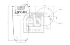 Mech pneumatického prużenia FEBI BILSTEIN 35492