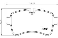 Sada brzdových platničiek kotúčovej brzdy HELLA 8DB 355 005-551