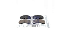 Sada brzdových platničiek kotúčovej brzdy DT Spare Parts 4.90936