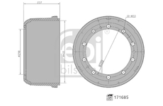 Brzdový bubon FEBI BILSTEIN 171685