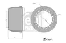 Brzdový bubon FEBI BILSTEIN 171687