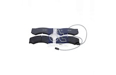 Sada brzdových platničiek kotúčovej brzdy DT Spare Parts 7.92604