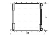 Kondenzátor klimatizácie AVA QUALITY COOLING ME5289