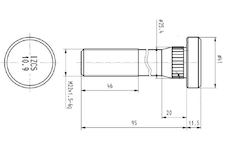Čap kolesa CSY AZDA-0020