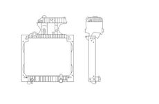 Chladič motora NRF NRF50589