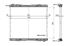 Chladič motora NRF NRF509739