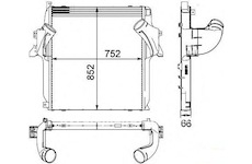 Chladic vzduchovy INTERCOOLER MB ACTROS MP2