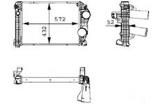 Chladic vzduchovy INTERCOOLER MB ATEGO