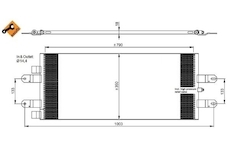Kondenzátor klimatizácie NRF NRF350043