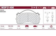 Sada brzdových platničiek kotúčovej brzdy MERITOR MDP3148K