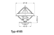 Termostat chladenia WAHLER WA4105.83D