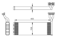 Výmenník tepla vnútorného kúrenia NRF NRF54285