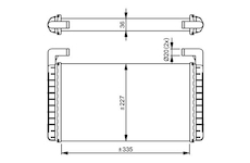 Výmenník tepla vnútorného kúrenia NRF NRF54299